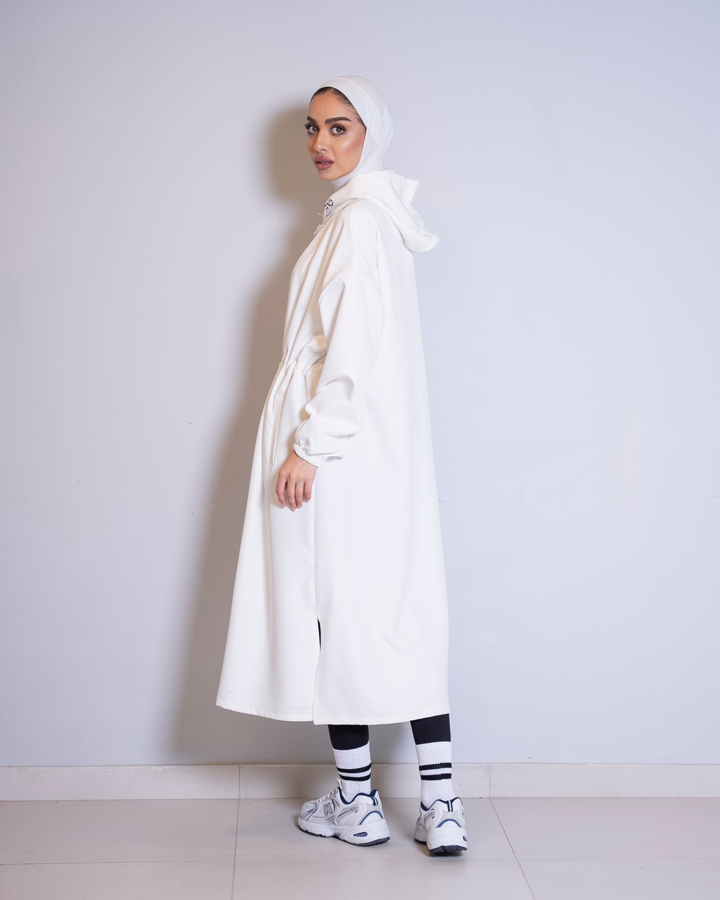 White long fall jacket