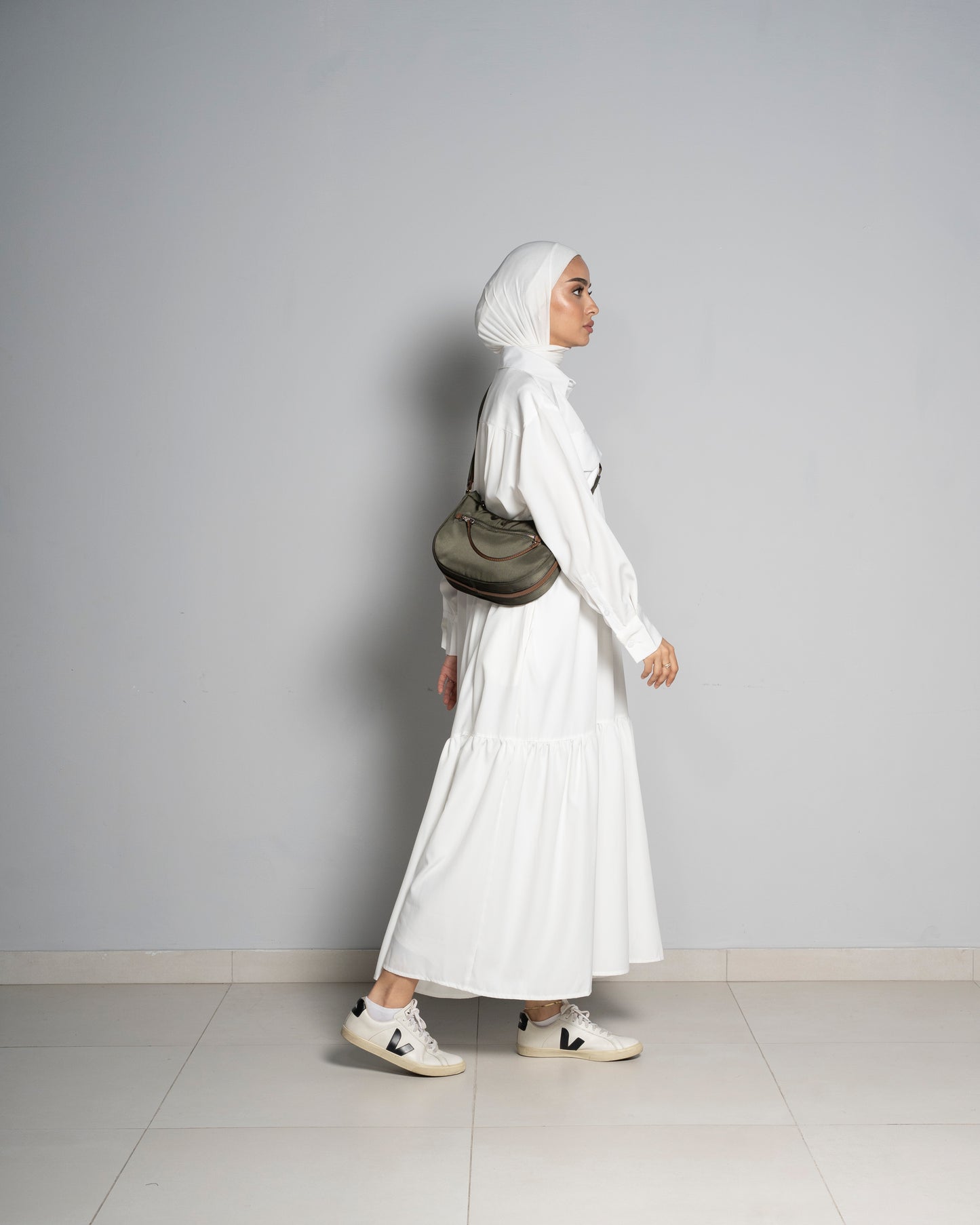 White Salam Dress