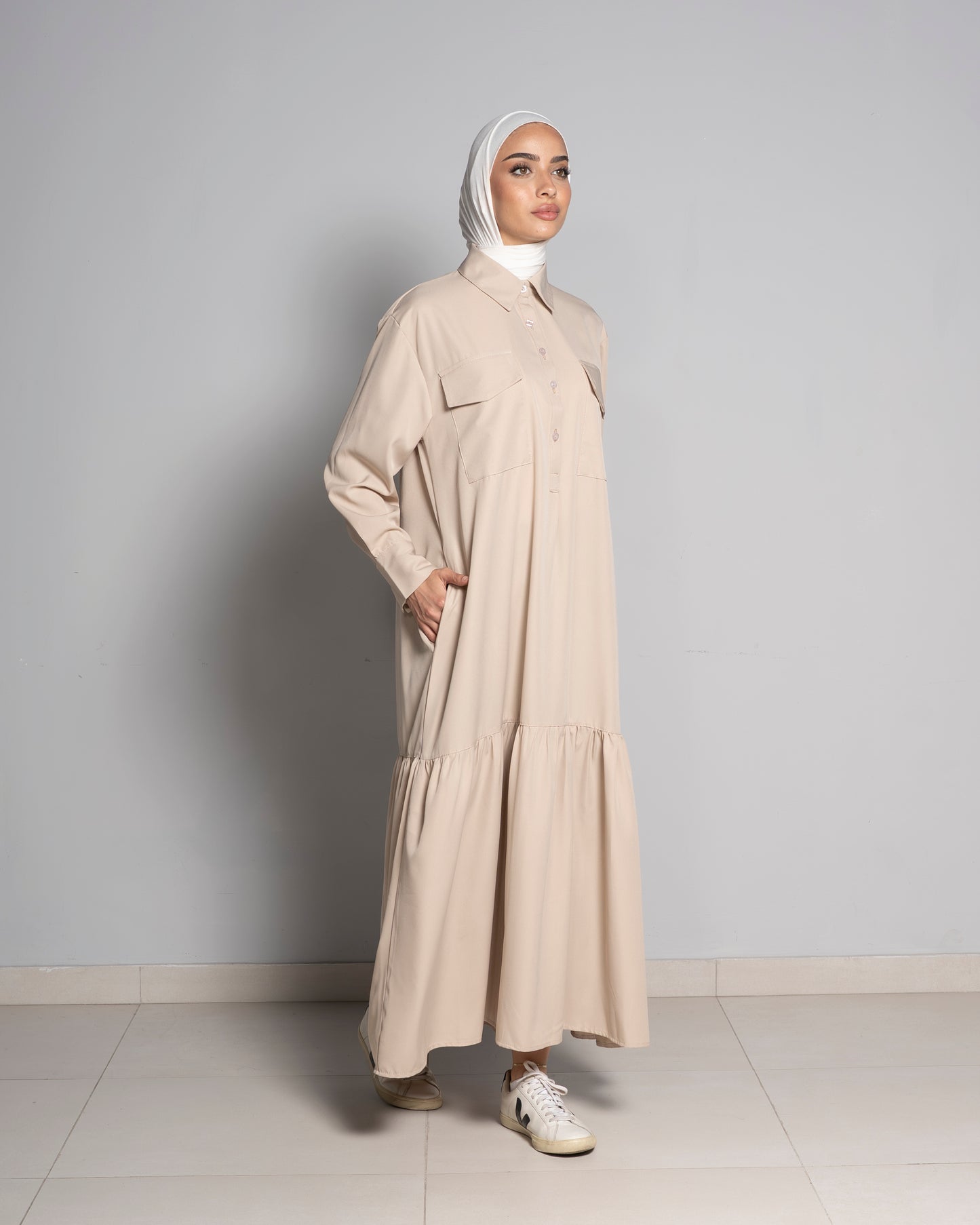 Biege Salam Dress