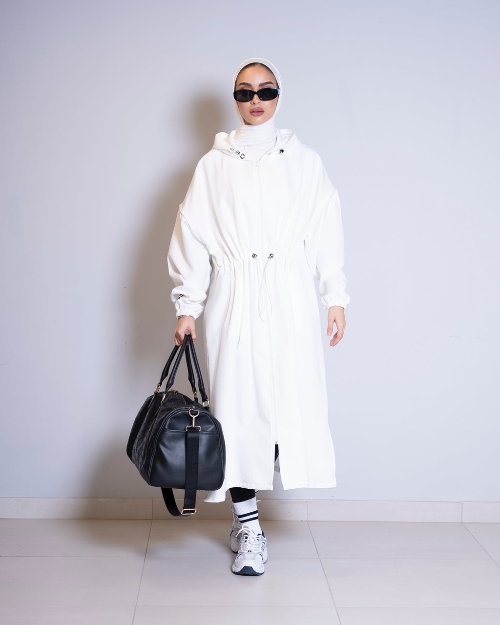 White Salam Long Jacket