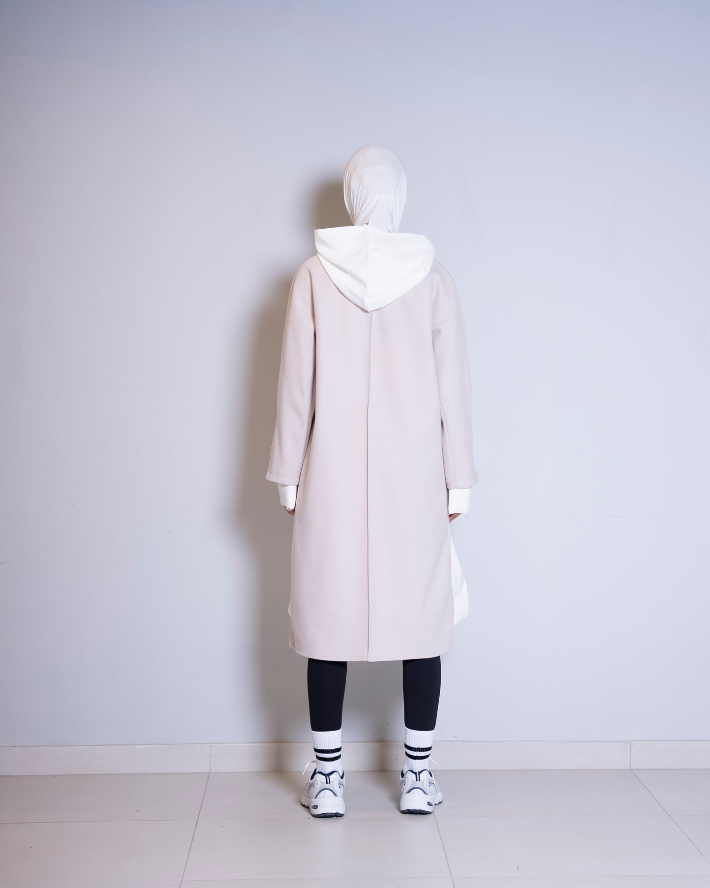 Beige wool coat