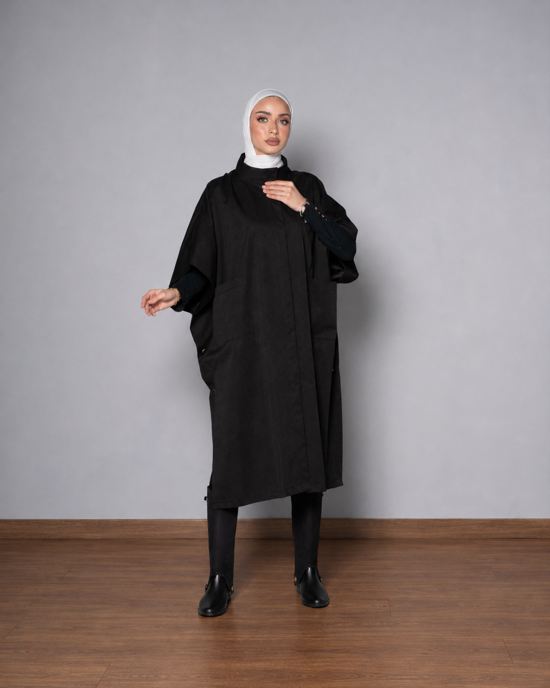 Black Prestige Trench Coat