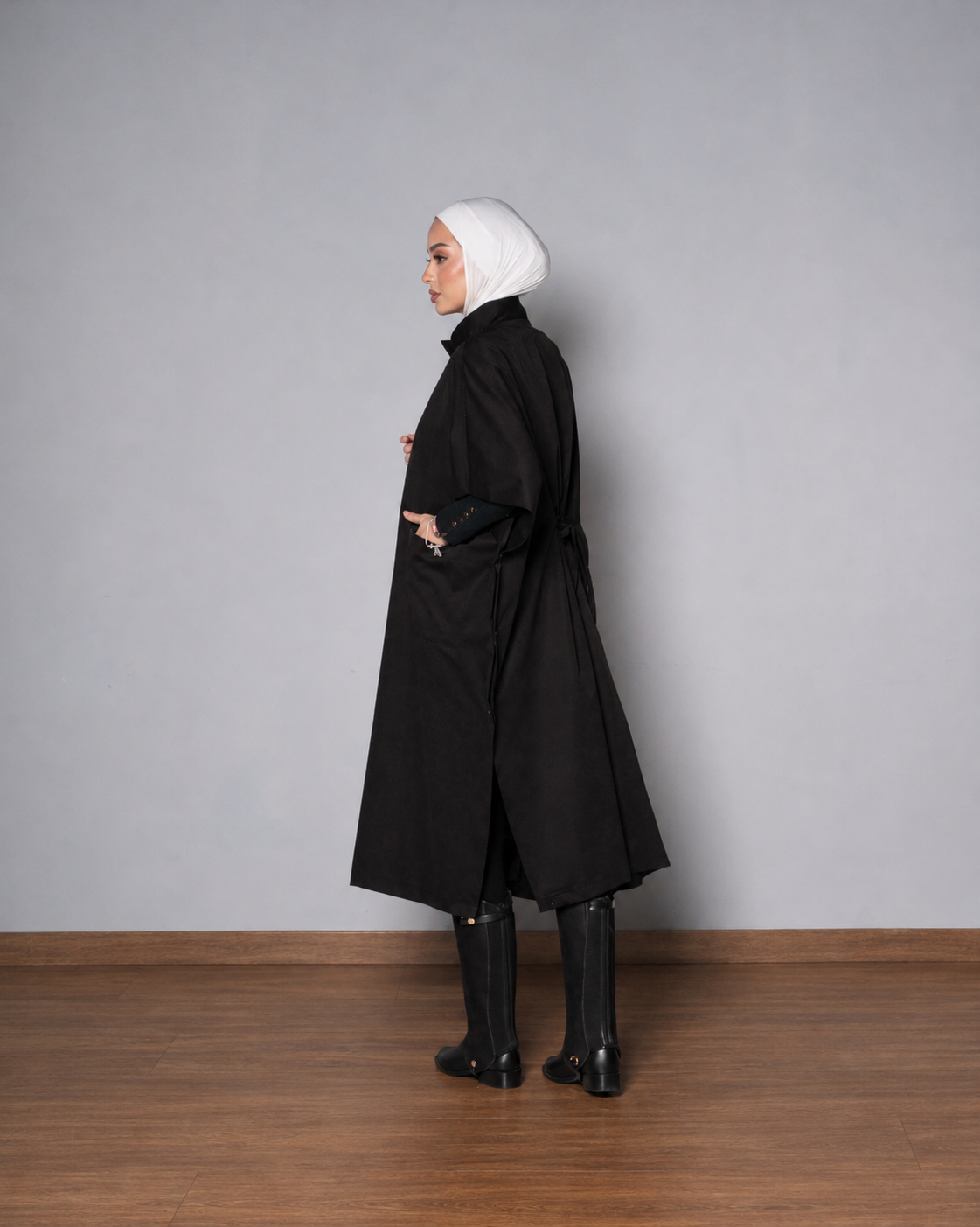 Black Prestige Trench Coat
