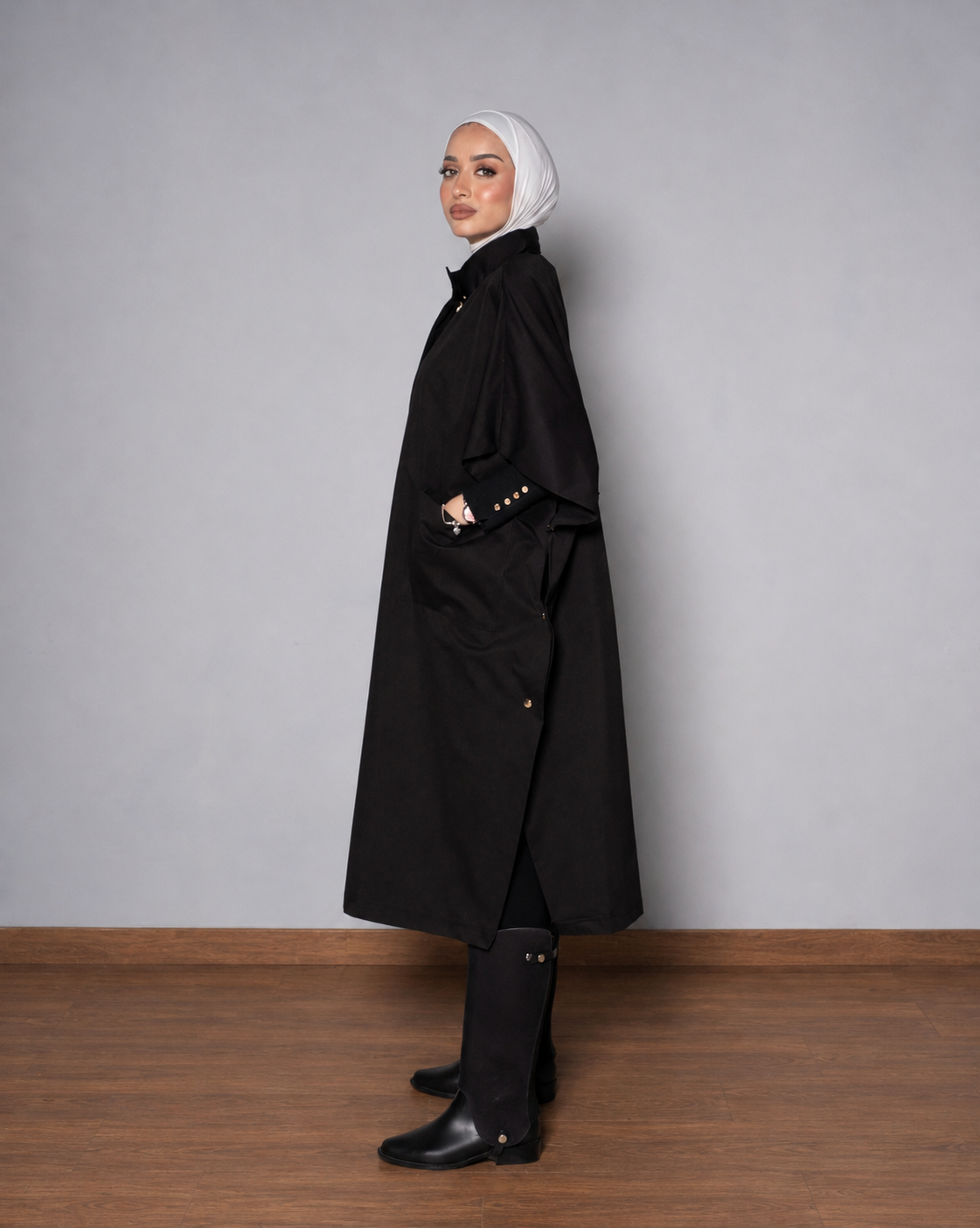 Black Prestige Trench Coat