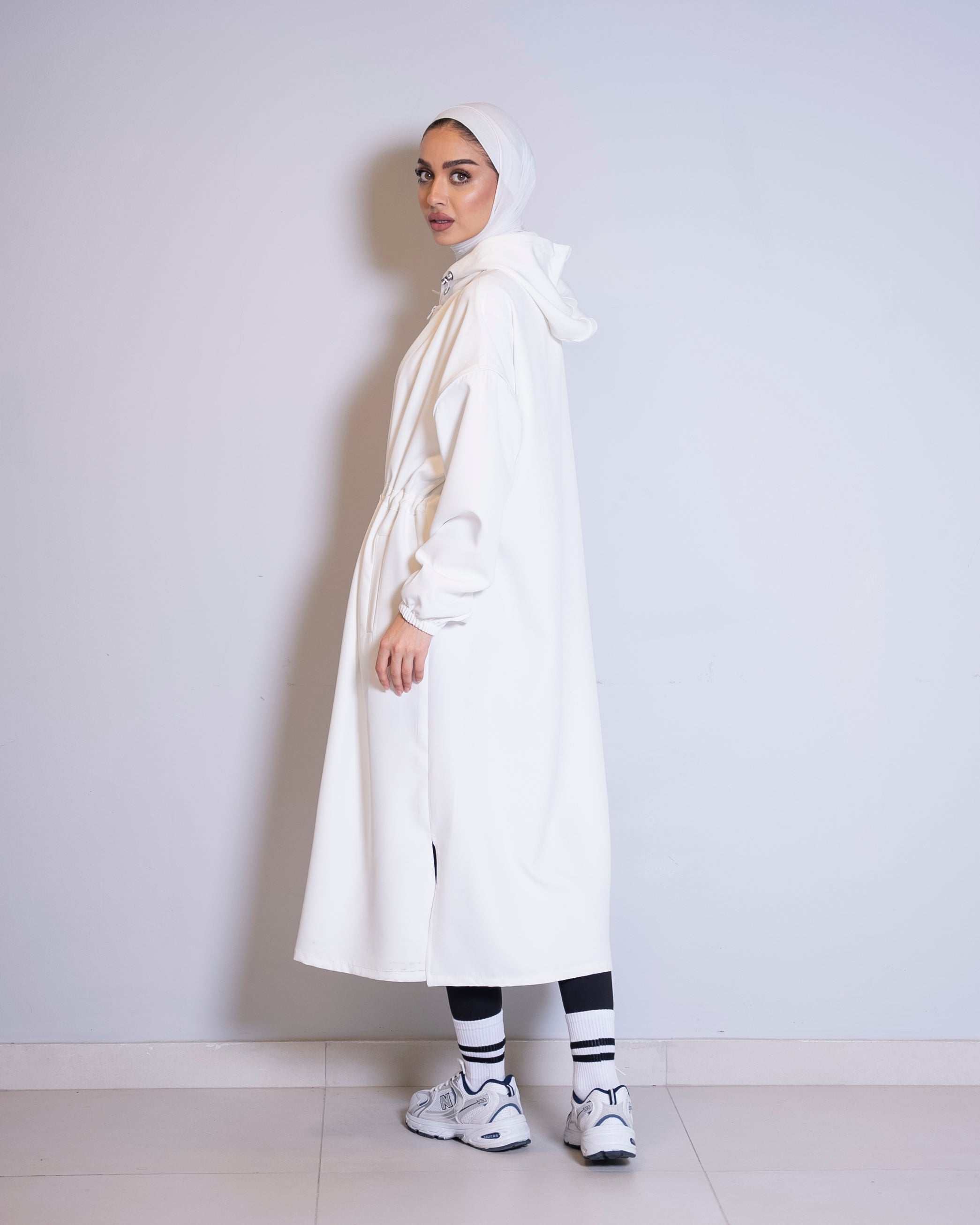 White Salam Long Jacket