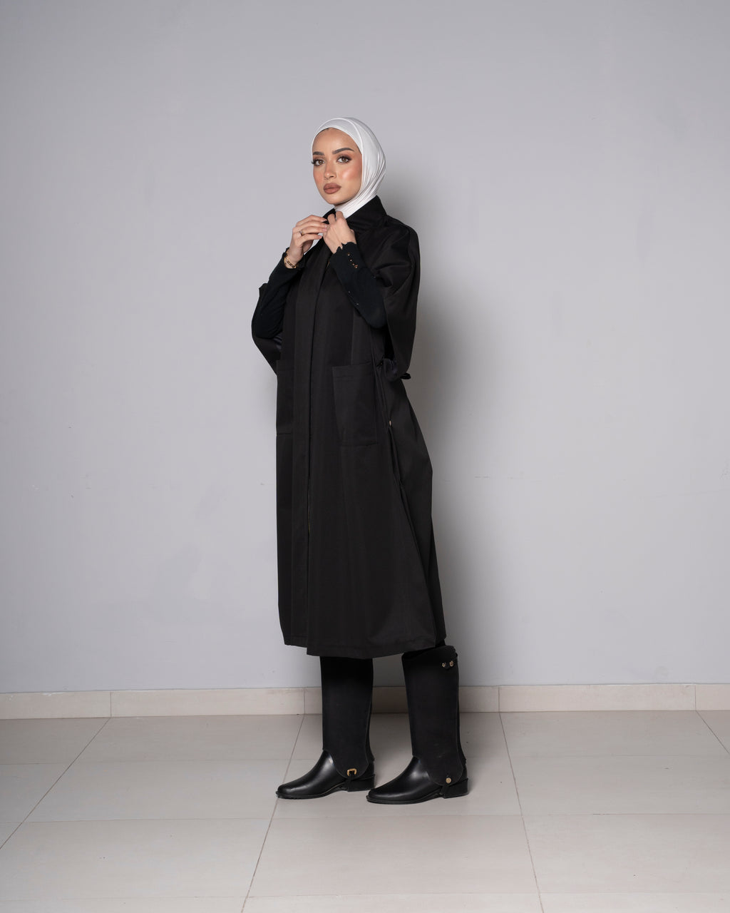 Black Prestige Trench Coat