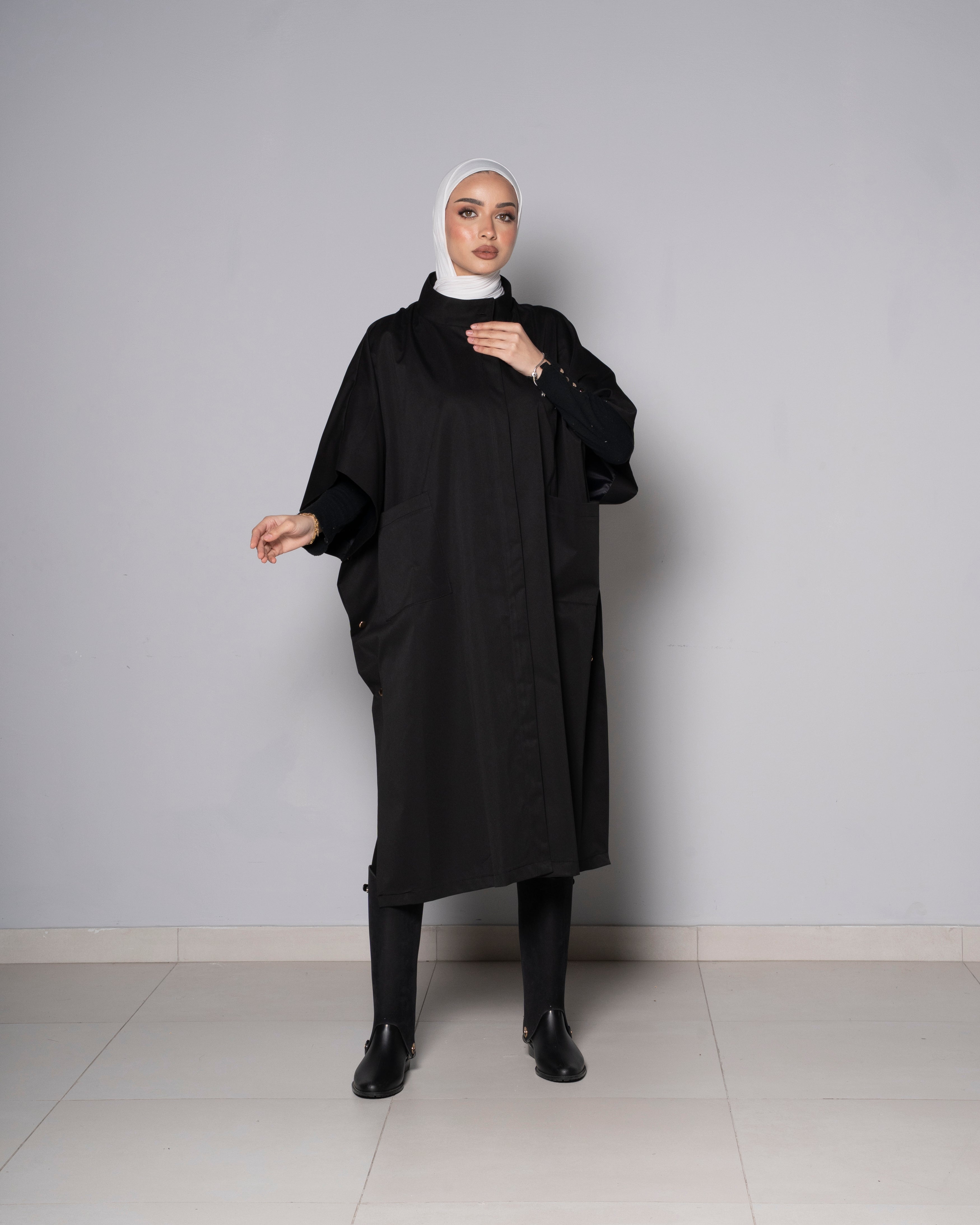 Black Prestige Trench Coat