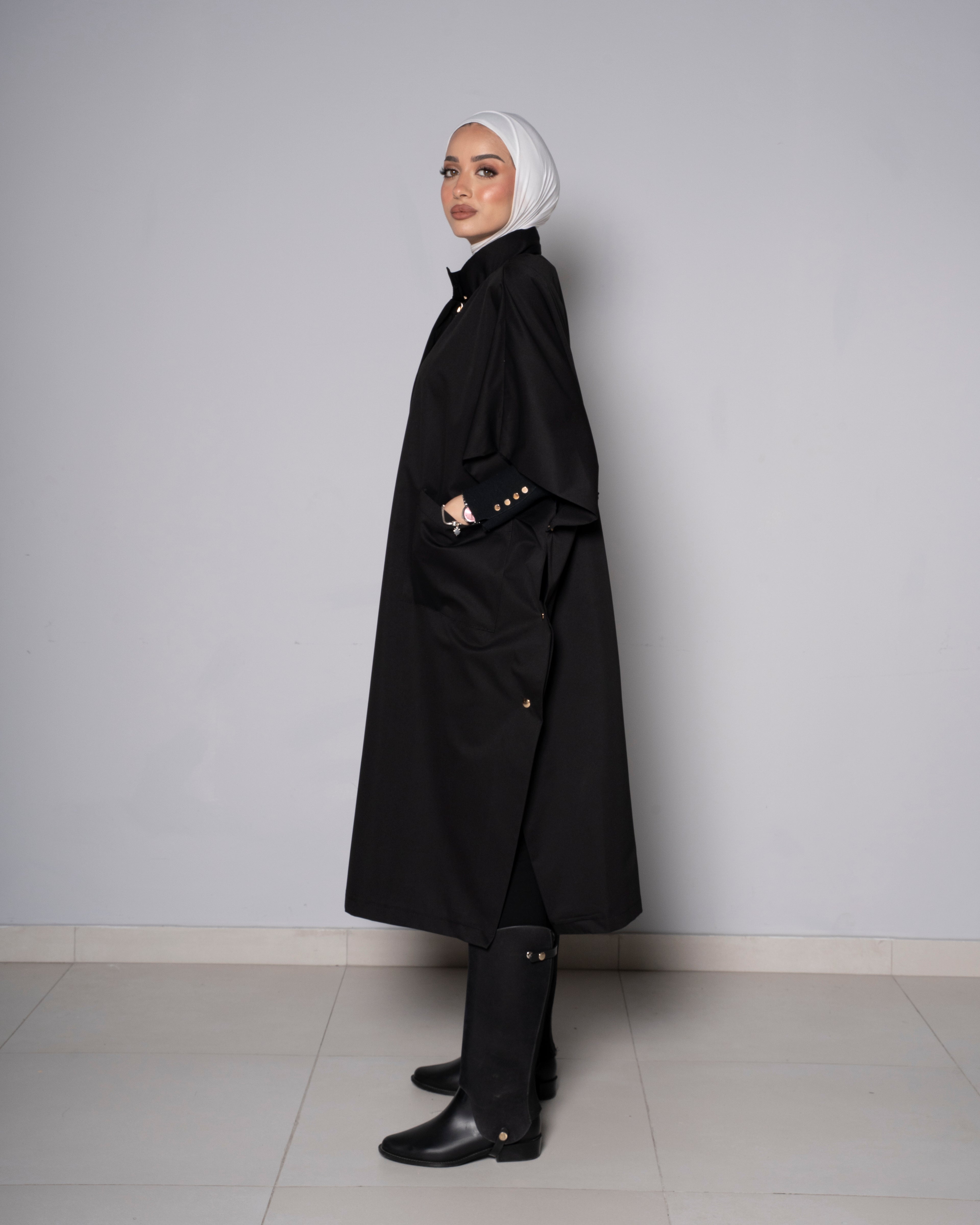 Black Prestige Trench Coat