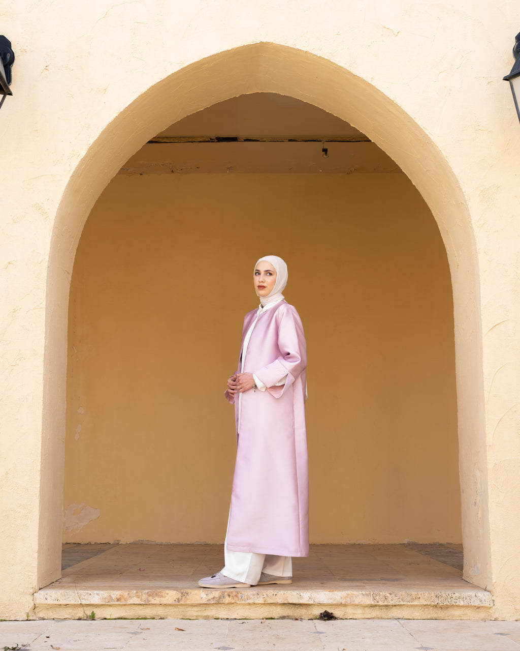 Soft Off-White Caftan
