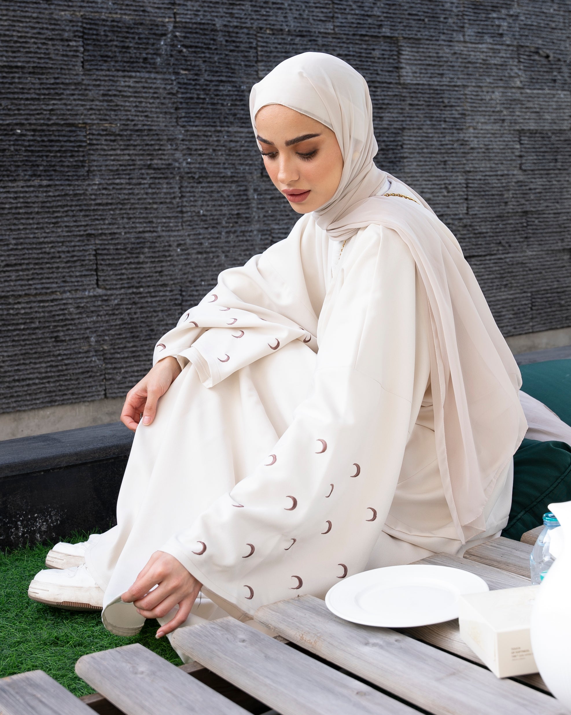 Beige Ramadan Abaya
