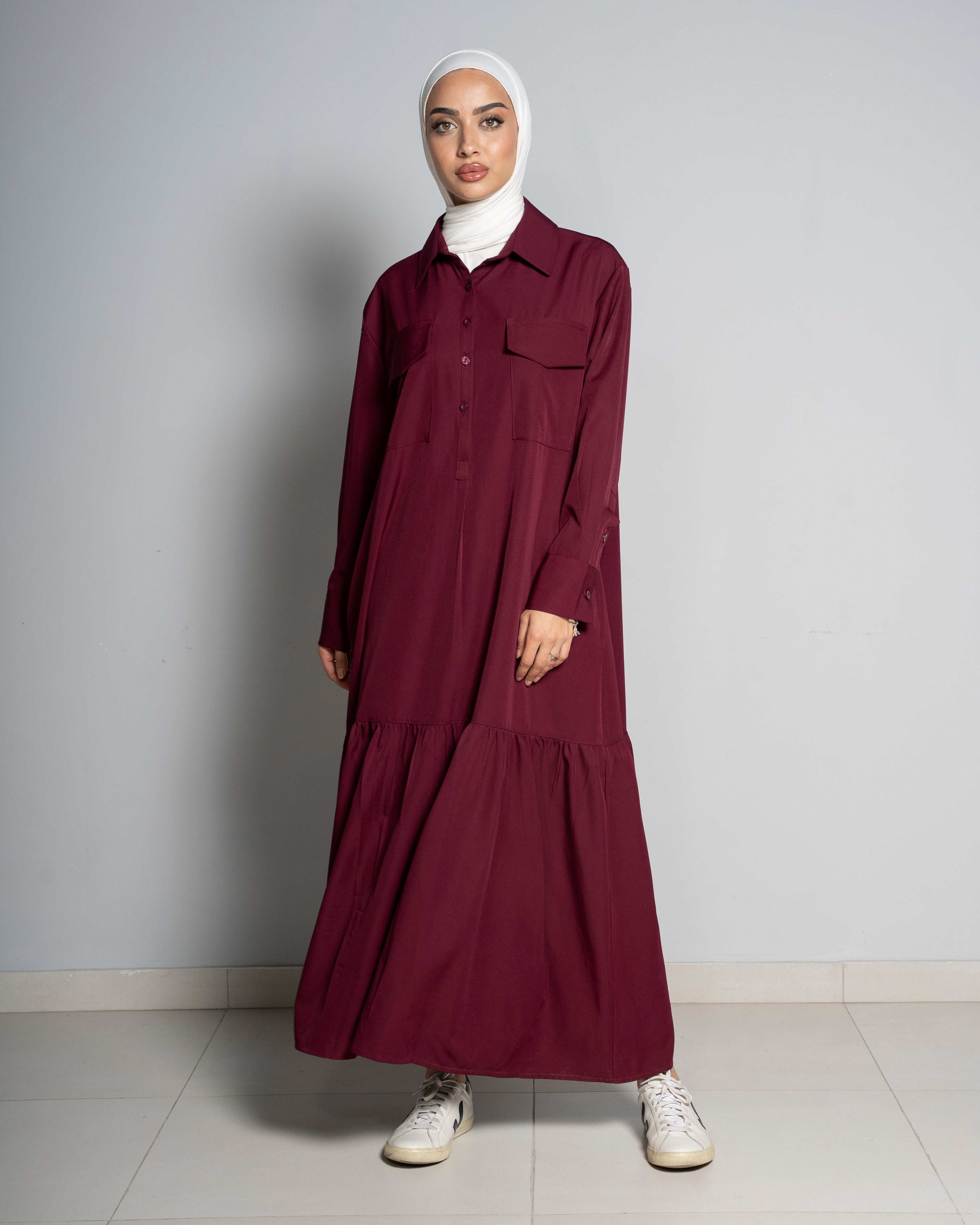 Maroon Salam Dress
