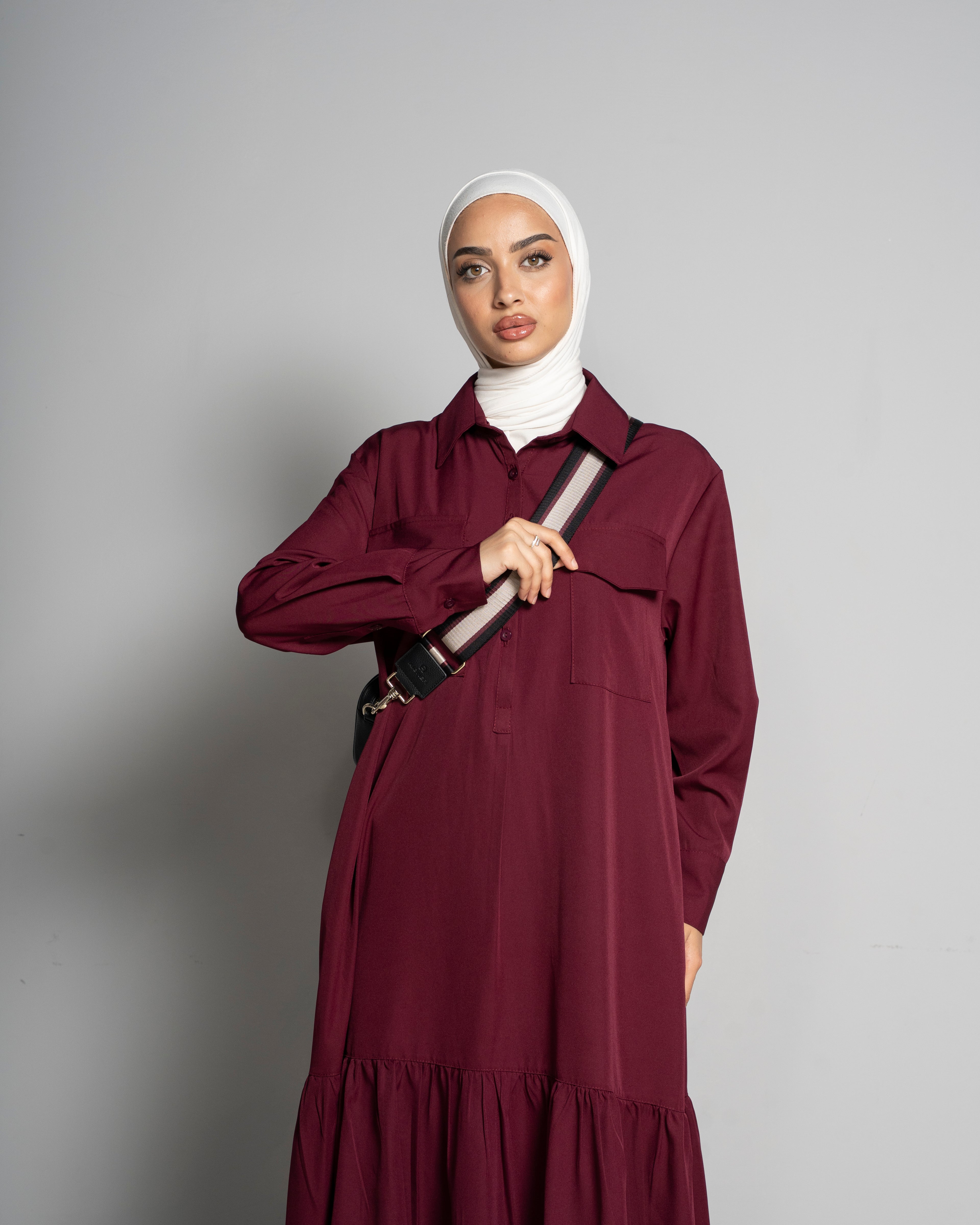Maroon Salam Dress