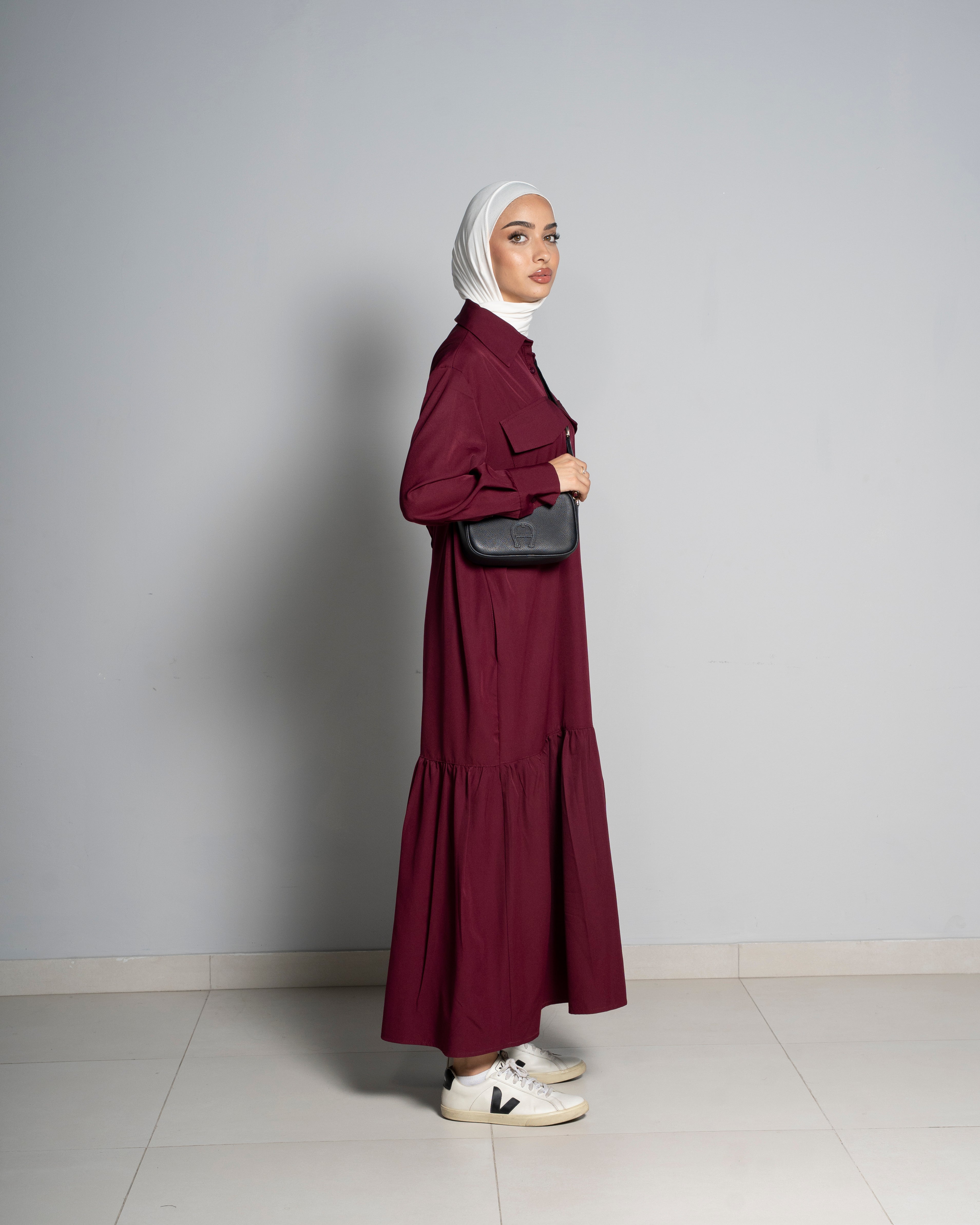 Maroon Salam Dress