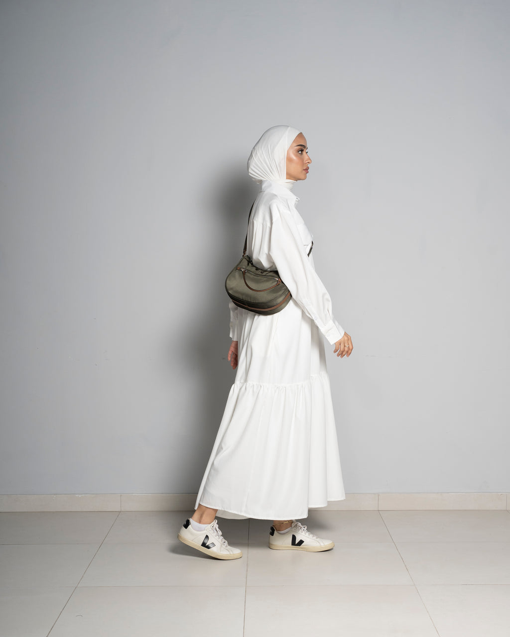 White Salam Dress