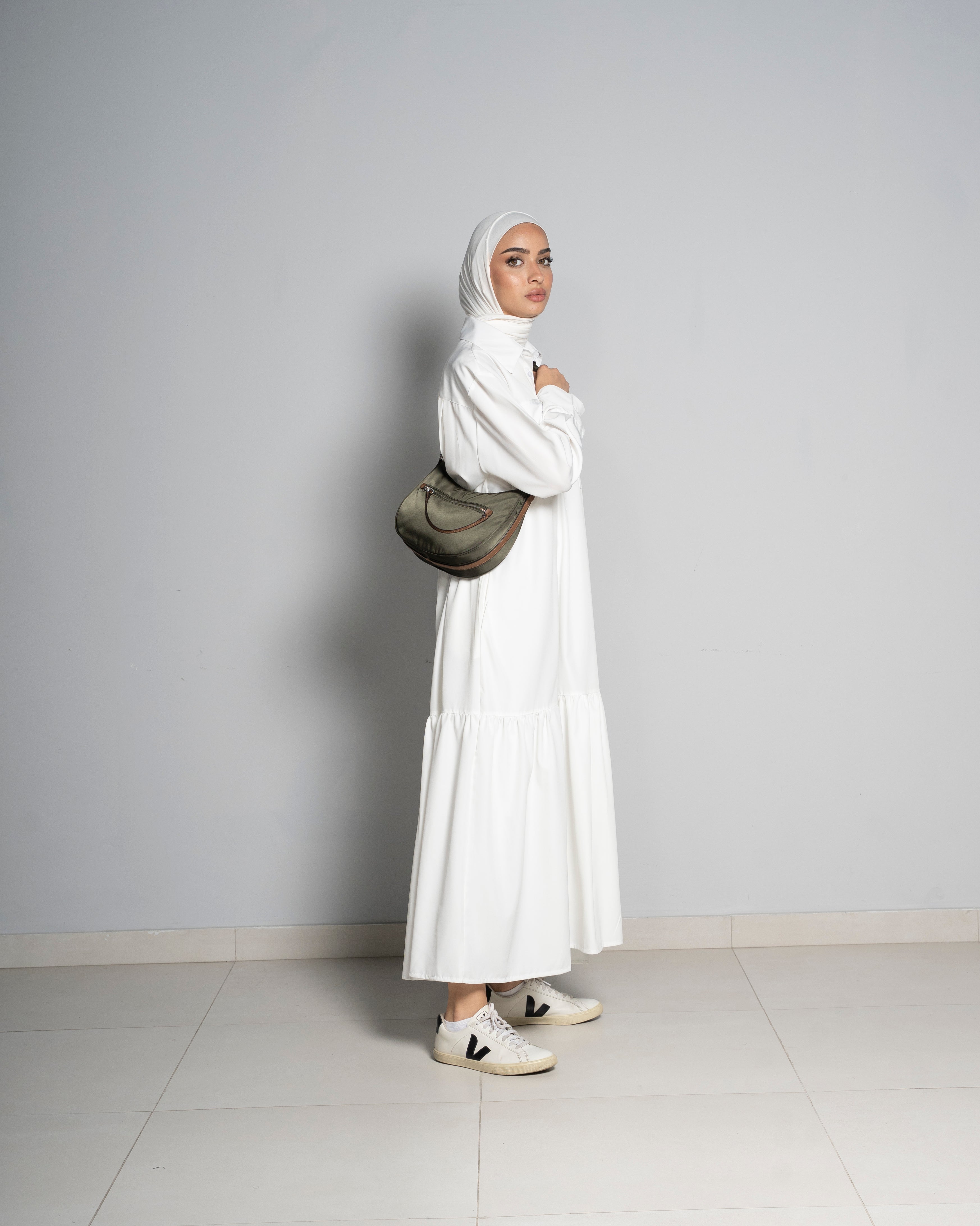 White Salam Dress