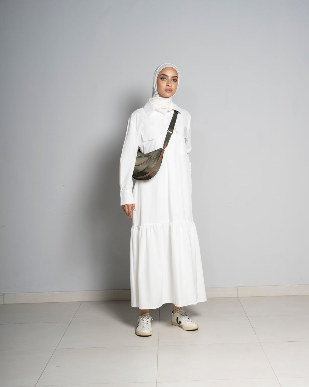 White Salam Dress