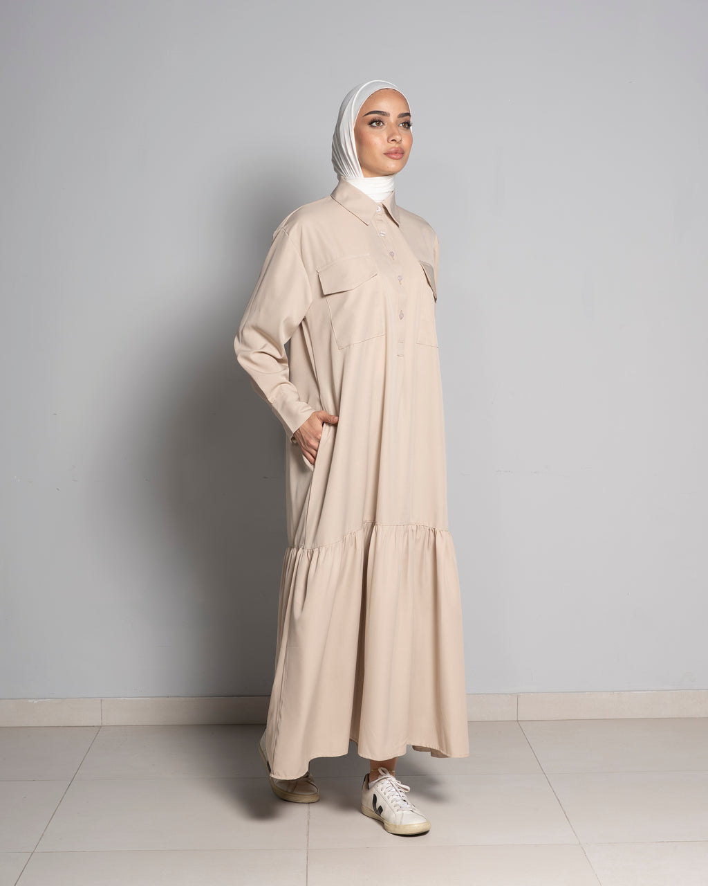 Biege Salam Dress