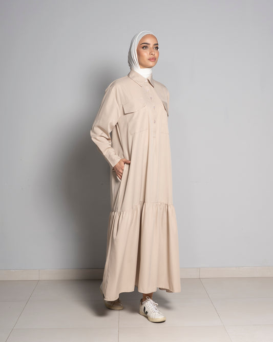 Biege Salam Dress