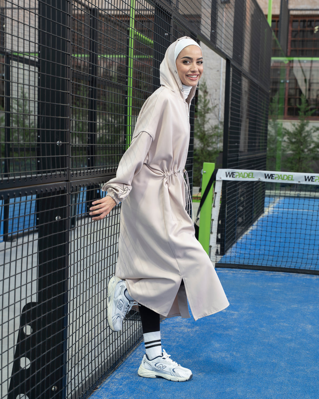 Beige Salam  Long Jacket