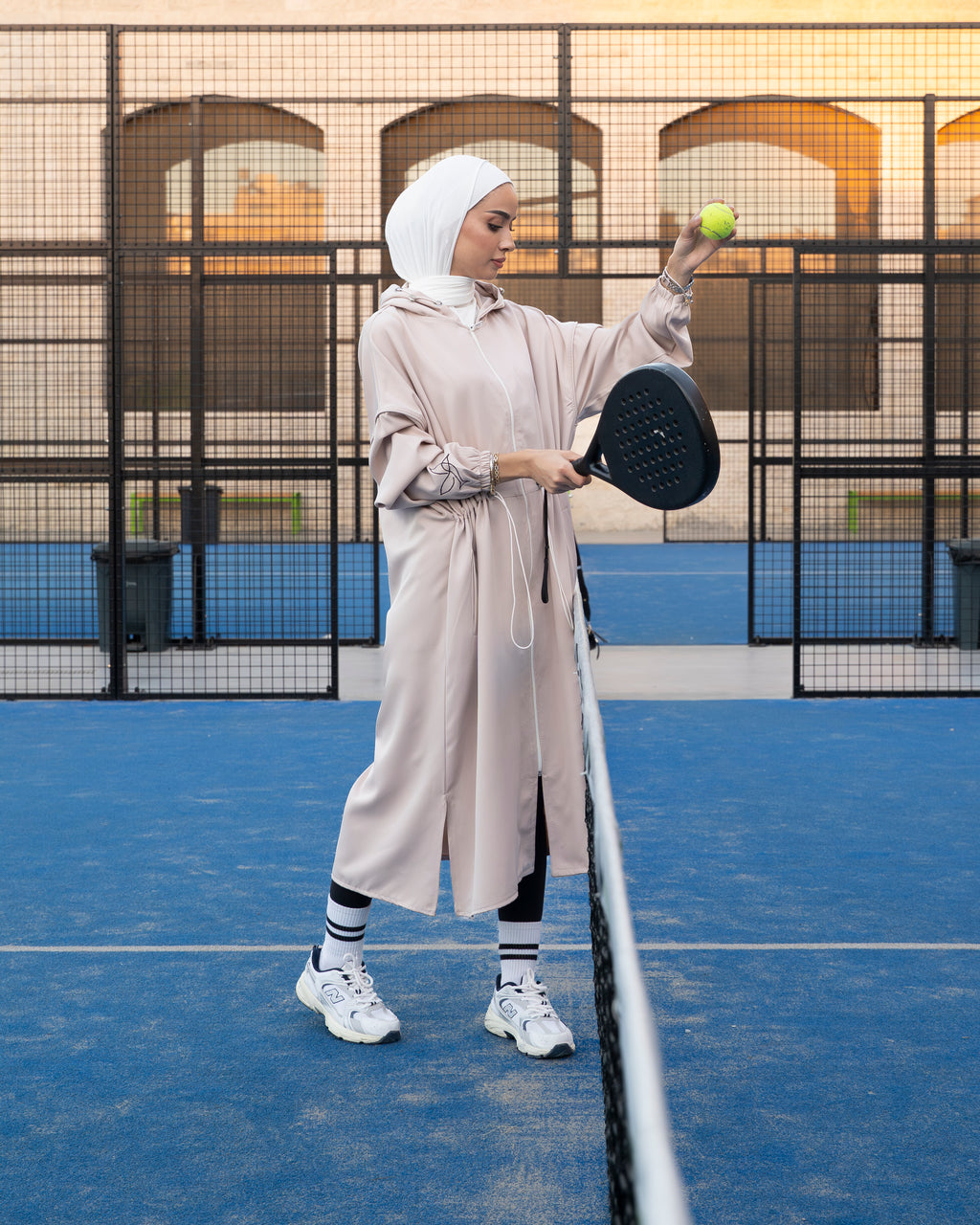 Beige Salam  Long Jacket