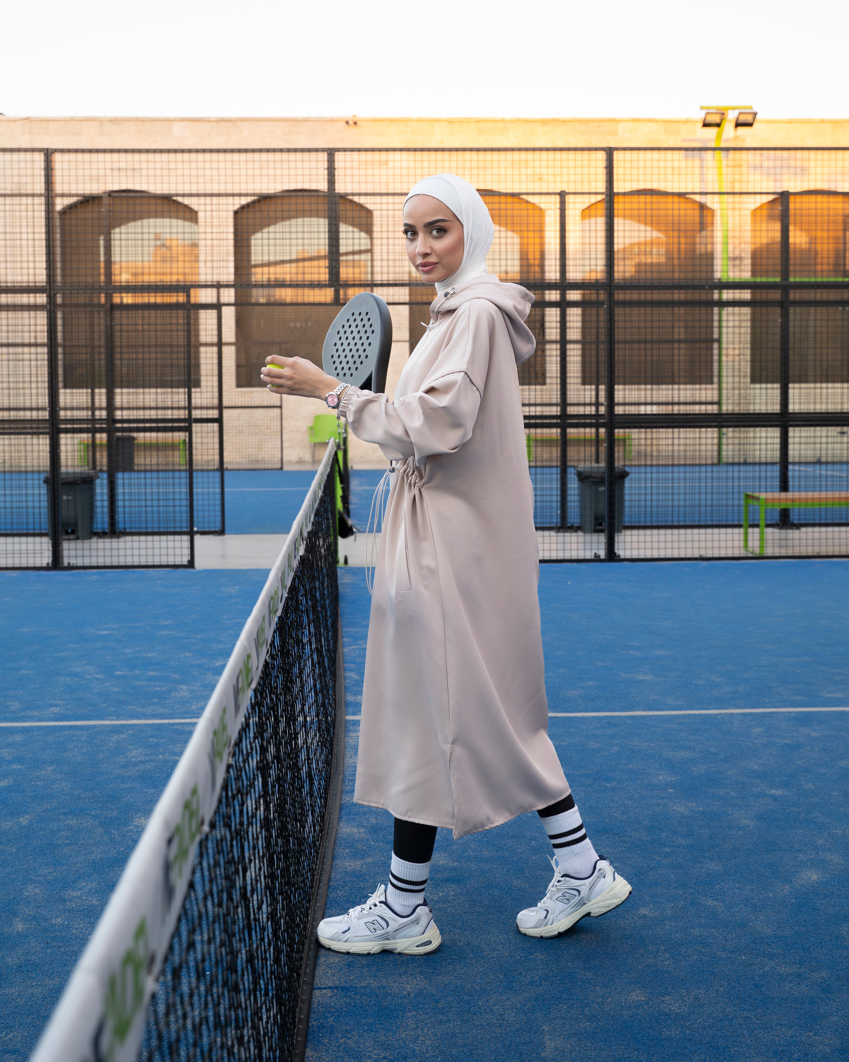 Beige Salam  Long Jacket