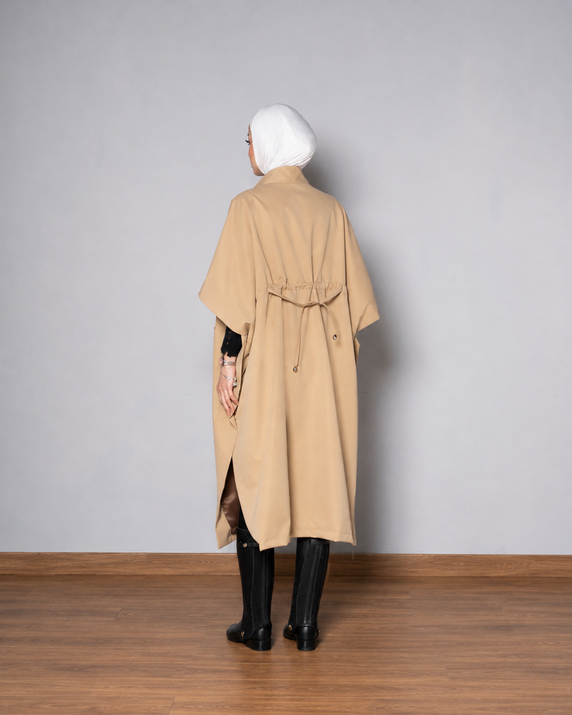 Dark-Beige Prestige Trench Coat