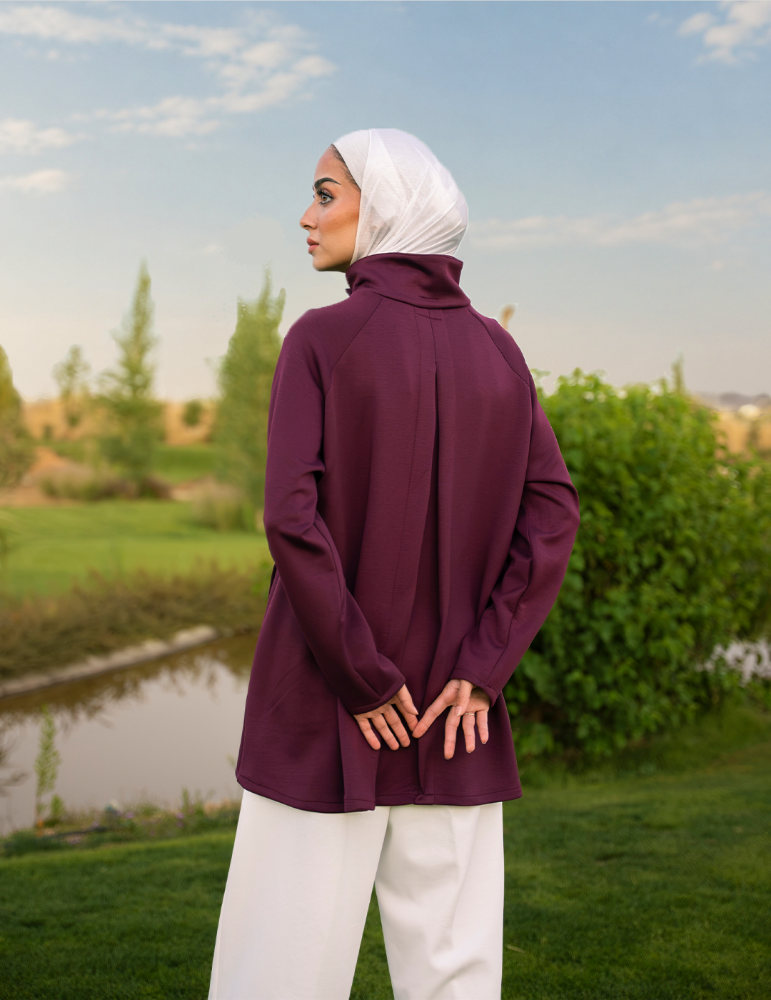 Funnel Neck Sweatshirt